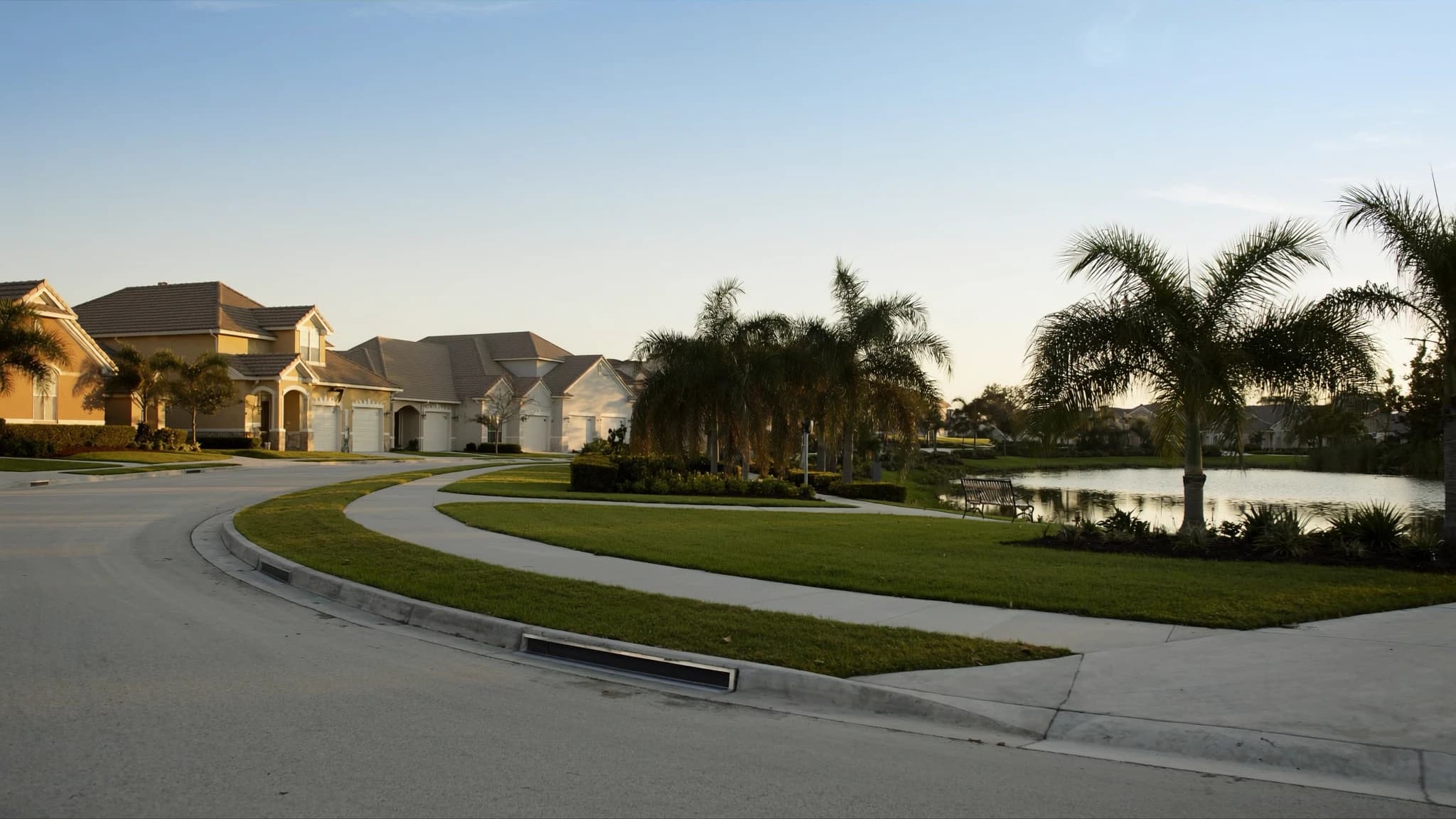 Established Brandon neighborhood with mature trees and homes